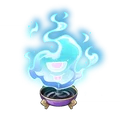 Smoldering Phosphorescent Flame